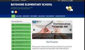 
							         Bayshore Elementary School: Home								  
							    