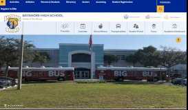
							         Bayshore HS / Homepage - School District of Manatee County								  
							    