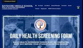 
							         Bayshore Middle School / Homepage								  
							    