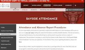 
							         Bayside Attendance - Fox Point-Bayside School District								  
							    