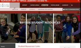 
							         Bayside Student Resources - Fox Point-Bayside School District								  
							    
