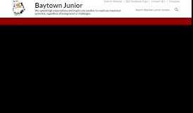 
							         Baytown Junior School Homepage								  
							    
