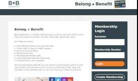 
							         B+B Collection - Belong+Benefit Membership Card								  
							    
