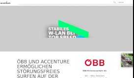 
							         ÖBB und Accenture ermöglichen störungsfreies Surfen auf der Schiene								  
							    