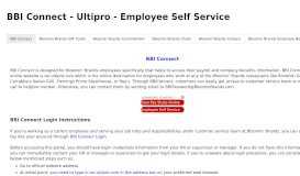 
							         BBI Connect - Ultipro - Employee Self Service								  
							    