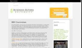 
							         BBU Curriculum | Business Buyers University								  
							    