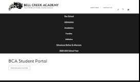 
							         BCA Student Portal - Bell Creek Academy								  
							    