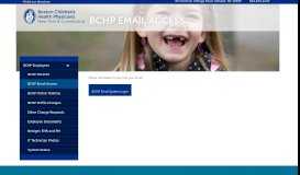 
							         BCHP Email Access - BCH Physicians								  
							    