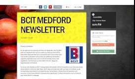 
							         BCIT MEDFORD NEWSLETTER | Smore Newsletters for Education								  
							    