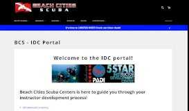 
							         BCS - IDC Portal – Beach Cities Scuba Centers								  
							    