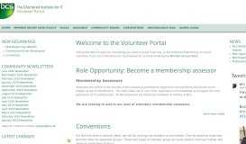 
							         BCS Volunteer portal |								  
							    