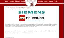 
							         BCSD Receives Donation from Siemens - Beekmantown Central ...								  
							    