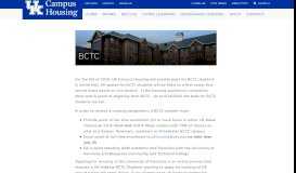 
							         BCTC | UK Housing - University of Kentucky								  
							    