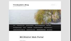 
							         BD District Web Portal | Thirdeyebd's Blog								  
							    