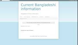 
							         BD Website List - Current Bangladeshi information								  
							    