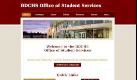 
							         BDCHS - Student services portal - Weebly								  
							    