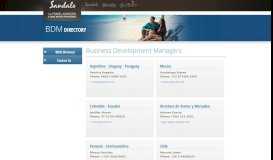
							         BDM Directory - Sandals Travel Agents Portal								  
							    