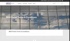 
							         BDO Portal Terms & Conditions - BDO								  
							    