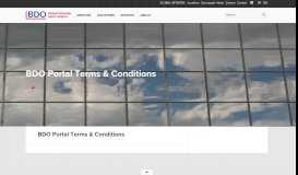 
							         BDO Portal Terms & Conditions								  
							    