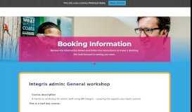 
							         BDSIP | Integris admin: General workshop | Barking and ...								  
							    
