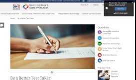 
							         Be a Better Test Taker - MySECO - Military OneSource								  
							    