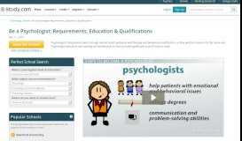 
							         Be a Psychologist | Requirements, Education & Qualifications								  
							    