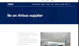 
							         Be an Airbus supplier								  
							    