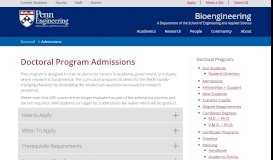 
							         BE- Applying to the PhD Program - the Department of Bioengineering								  
							    