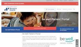 
							         be well Patient Portal - Danbury Hospital								  
							    