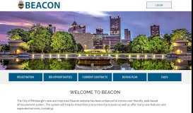 
							         Beacon - Pittsburgh's new web-based eProcurement - City of Pittsburgh								  
							    