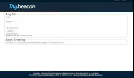 
							         Beacon Portal: Log in								  
							    