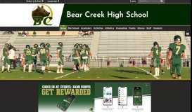 
							         Bear Creek High School: Home								  
							    