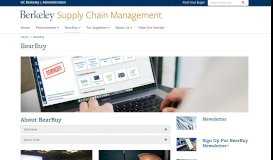 
							         BearBuy - Supply Chain Management - UC Berkeley								  
							    
