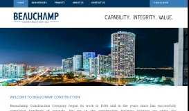 
							         Beauchamp Construction | Welcome								  
							    