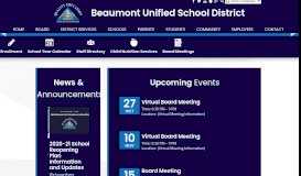 
							         Beaumont Unified School District								  
							    