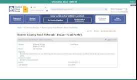 
							         Beaver County Food Network - Beaver ... - Utah Medical Home Portal								  
							    