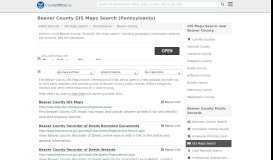 
							         Beaver County GIS Maps Search - CountyOffice.org								  
							    