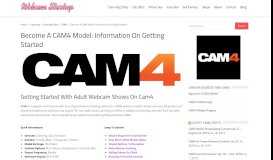 
							         Become A CAM4 Model: Information On Getting Started ...								  
							    