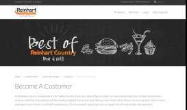 
							         Become A Customer - Reinhart Foodservice								  
							    