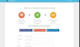 
							         Become a freelancer and earn money! Free Signup for ...								  
							    