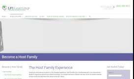 
							         Become a Host Family – LPI Learning								  
							    