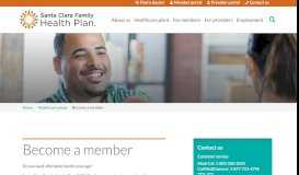 
							         Become a Member | Santa Clara Family Health Plan								  
							    