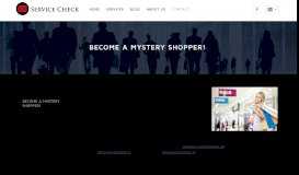 
							         Become a mystery shopper! - Service Check								  
							    