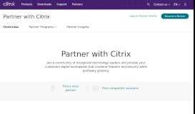 
							         Become a Partner - Citrix								  
							    