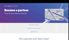 
							         Become a Partner - Credit Cards | Gem Finance								  
							    