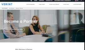 
							         Become a Partner | Verint Systems								  
							    