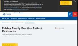 
							         Become a Patient | Fairfax Family Practice								  
							    