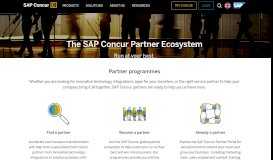
							         Become A Program Partner - SAP Concur UK								  
							    
