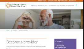 
							         Become a Provider | Santa Clara Family Health Plan								  
							    