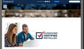 
							         Become a Russound Certified Installer - Russound								  
							    